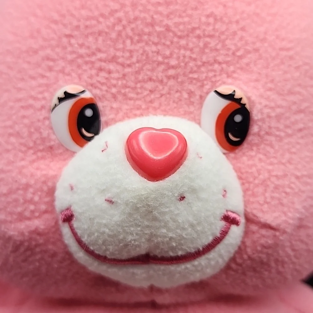 2002‎ Care Bear Pink Plush Bear Toy